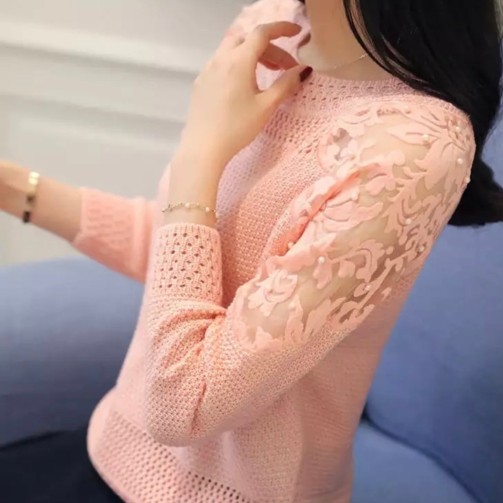 Lace crocheted sweater NEW